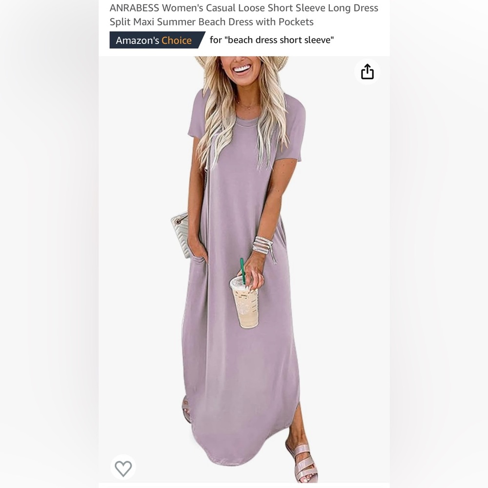 1 Lavender 1 Olive Green Maxi dresses
